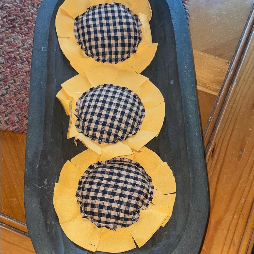 Rustic Sunflower Plaid Bowl Fillers